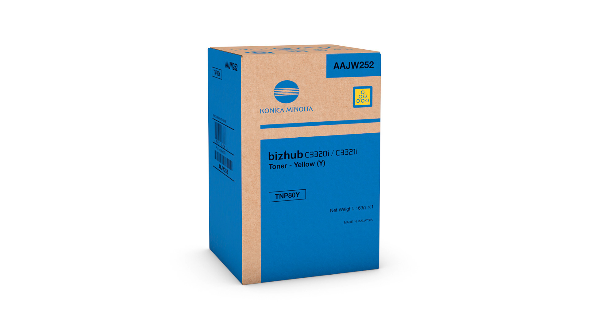 Toner Yellow for bizhub C3320i, C3321i - TNP80Y | Konica Minolta